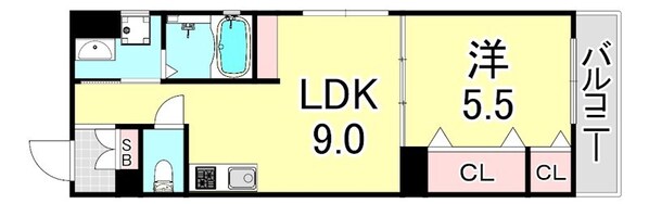 リアン西山町の物件間取画像